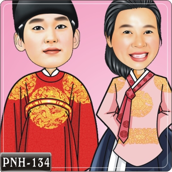 韓國服飾Q版雙人漫畫 PNH-134